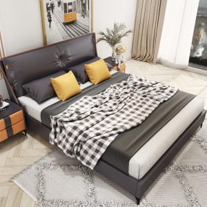 现代简约床JY-6965