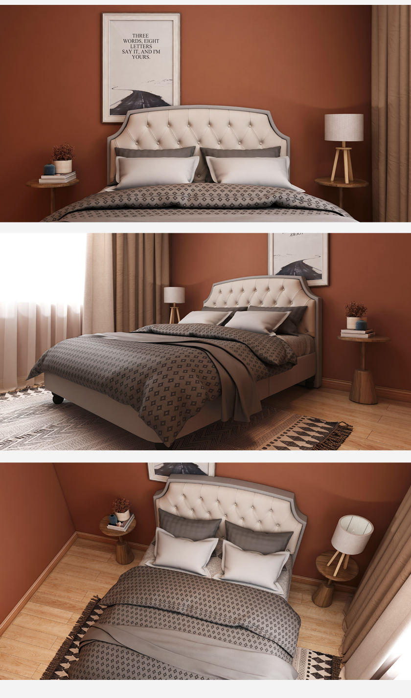 现代简约床JY-C005