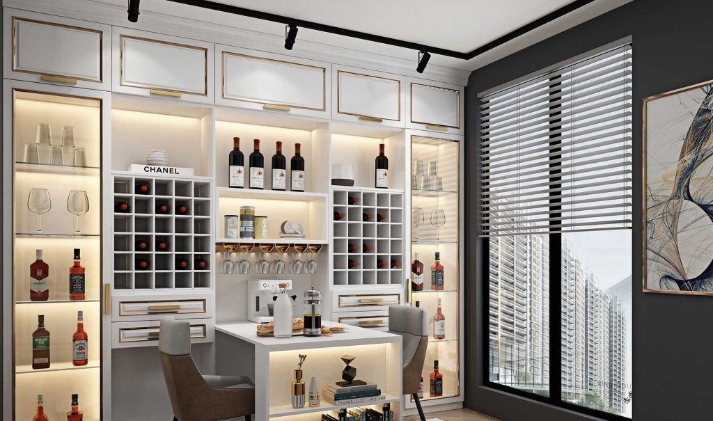 极简轻奢餐边柜