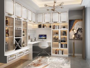 极简轻奢电脑桌