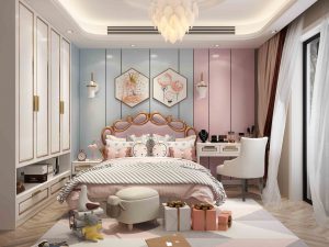 极简轻奢儿童衣柜